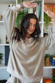 Terry B Classic Sweatshirt Stone 